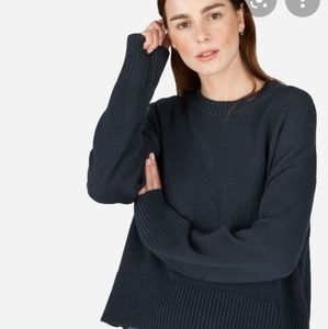 Everlane soft cotton square sweater, XS